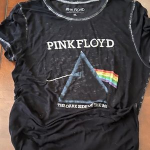 Target Black Pink Floyd Short Sleeve Tee